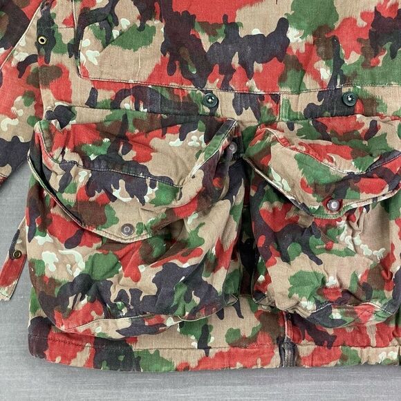 Swiss Army Coat Alpenflage Camouflage M70 Heavy Combat Field Jacket Hooded 46 - Picture 12 of 14